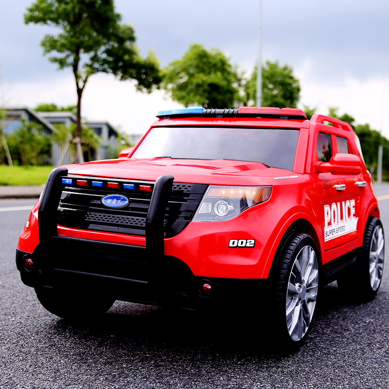 Ô tô điện cảnh sát cho bé YH-811 màu Đỏ.