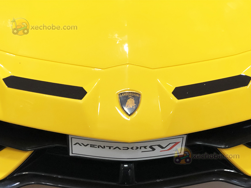 Logo chính hãng Lamborghini phía trước xe